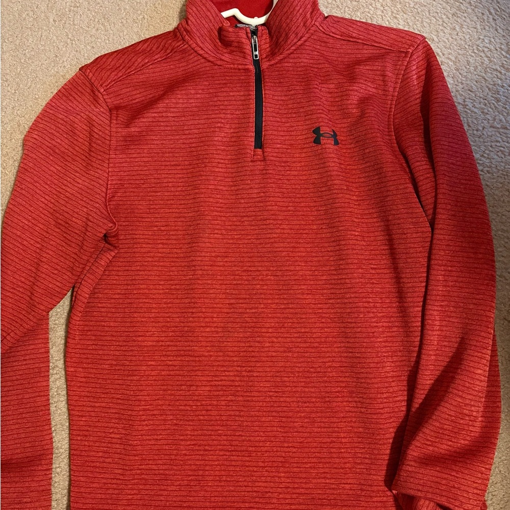Under Armour Red Quarter-Zip Pullover